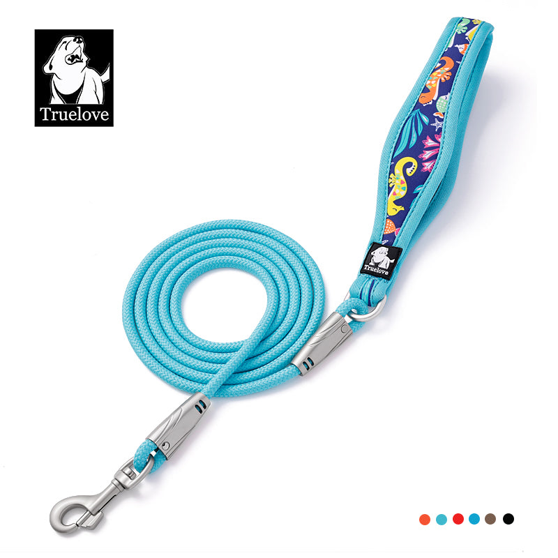 Trulove Braided Rope Dog Leash with Padded Handle – 4 ft / 6 ft (120cm/180cm)
