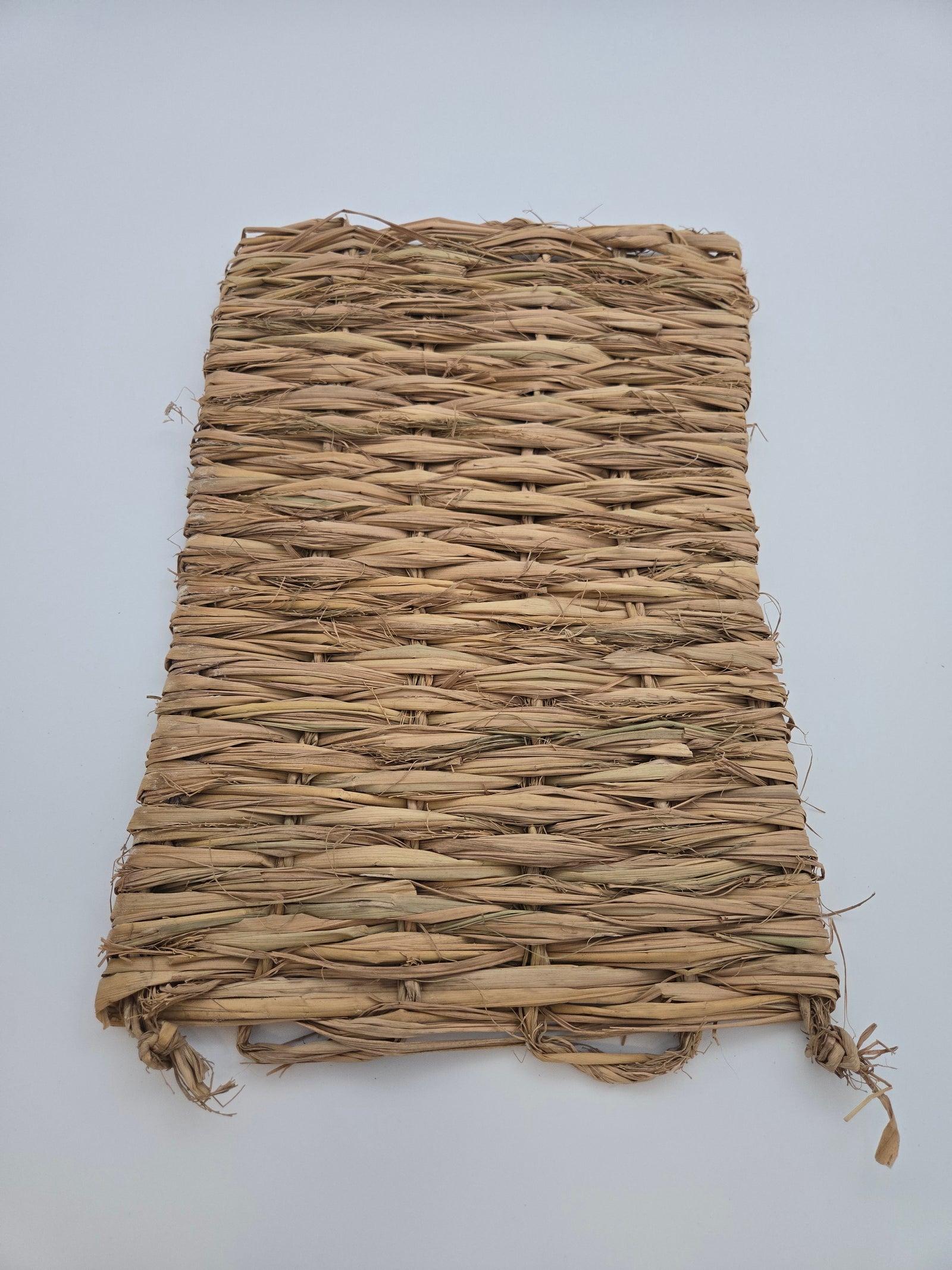 Handwoven grass mat for rabbits guinea pigs 11x15 inch natural chew toy bedding Canada - alternate view